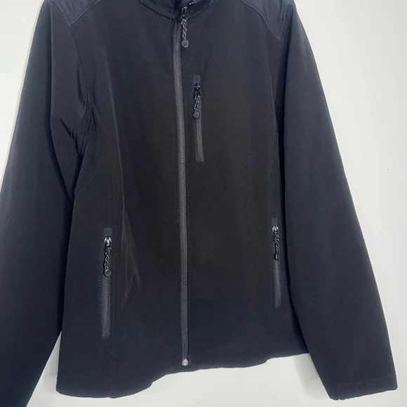 Black Diamond Black Full Zip Softshell Jacket Fleece Lined Outdoor Women Size XL - Picture 3 of 8